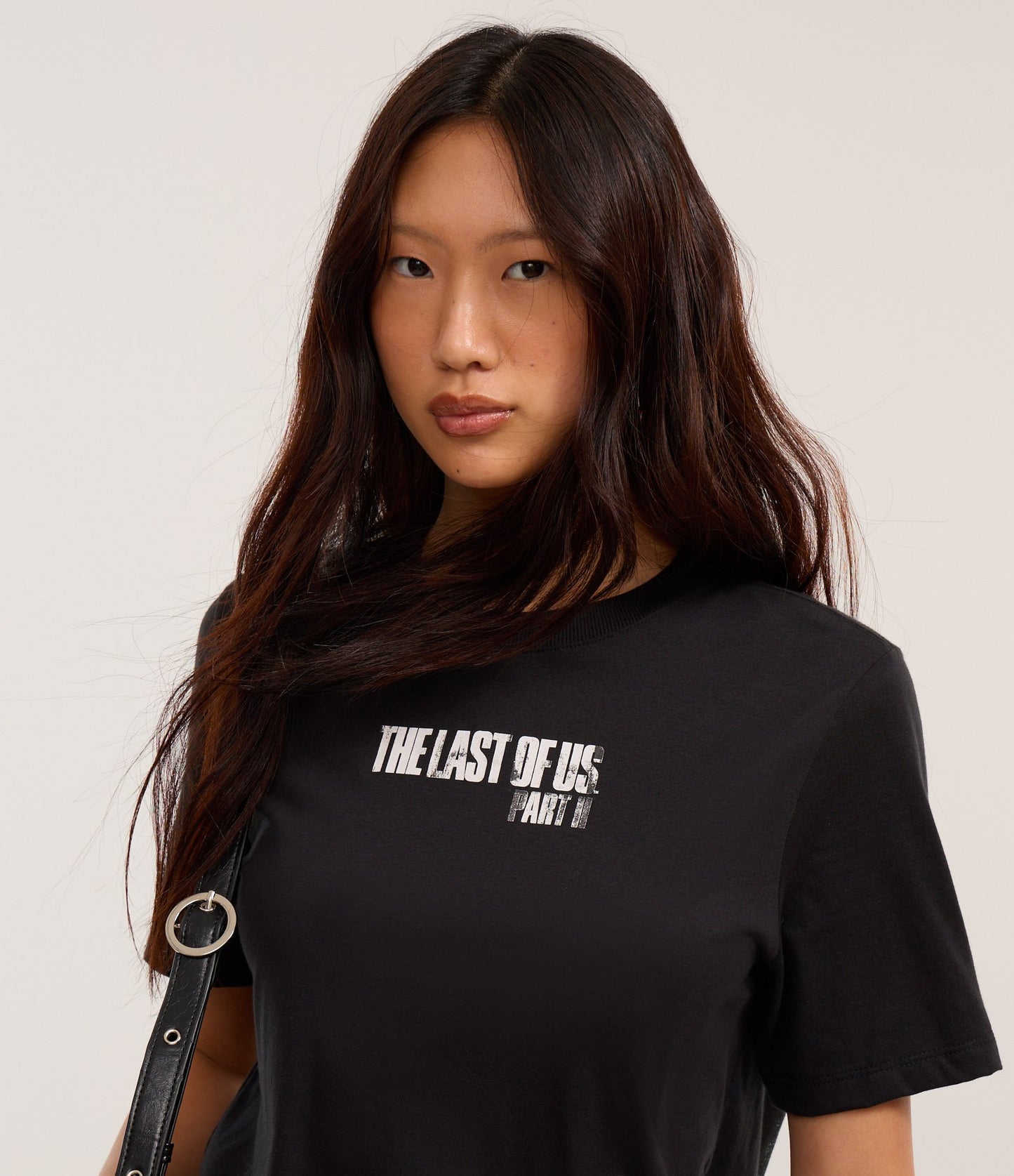 Camiseta preta de algodão Ellie "The Last of Us"