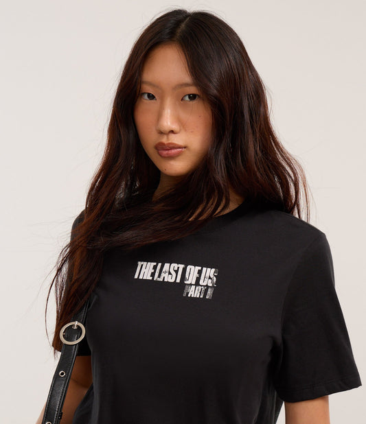 Camiseta preta de algodão Ellie "The Last of Us"