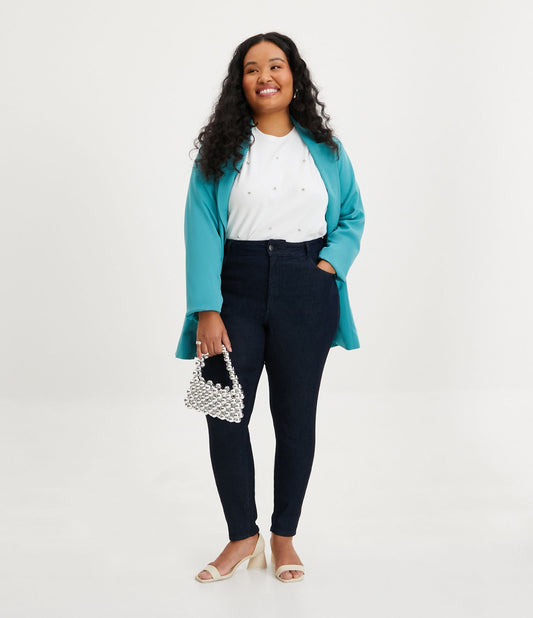 Jeans skinny elasticizzati con elastan Curve & Plus blu