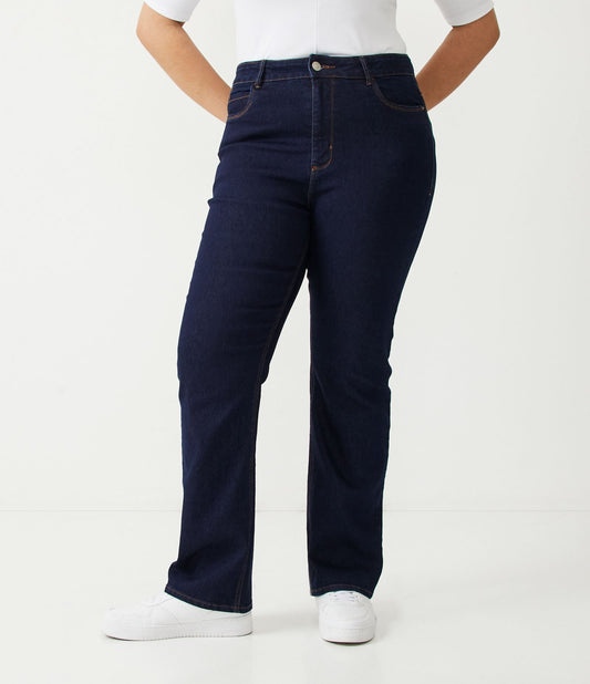 Vaqueros rectos básicos Curve y Tallas Grandes - Azul