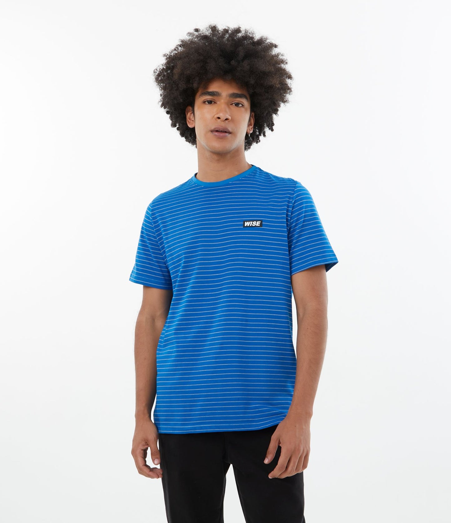 Camiseta de manga corta con estampado Wise azul