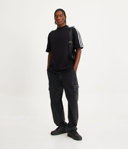 Jeans Cargo Pocket Baggy neri