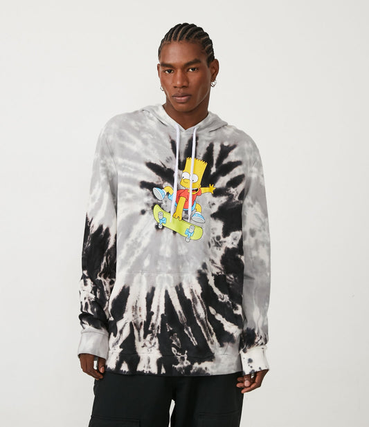 Felpa con cappuccio Bart Simpson Tie-Dye