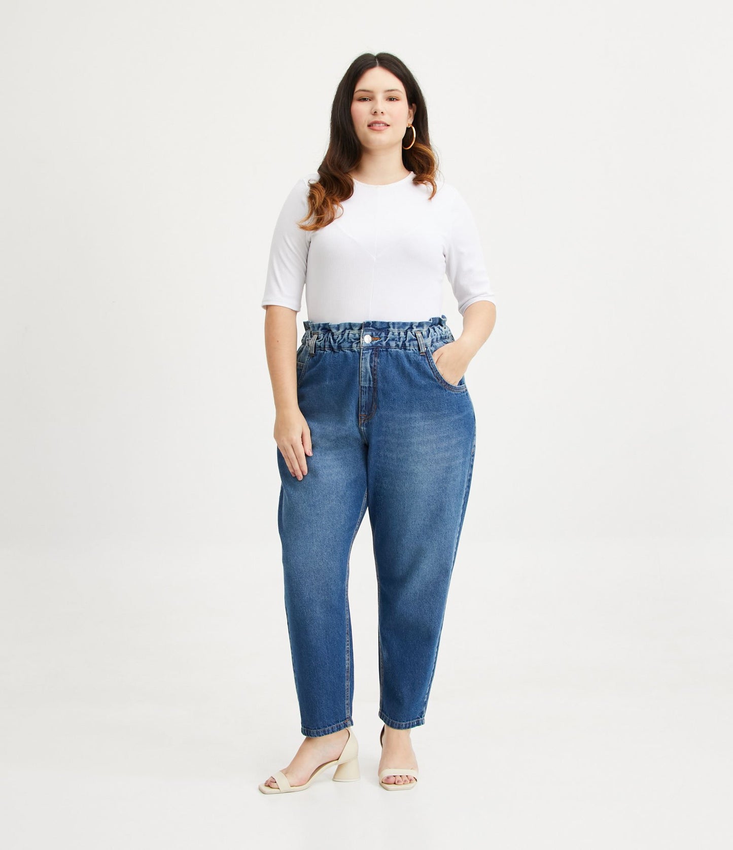 Blue Curve & Plus Size Clochard Jeans Pants