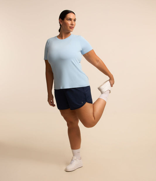 Pantaloncini Basic Dry Technology Runner & Plus Size Blu Scuro