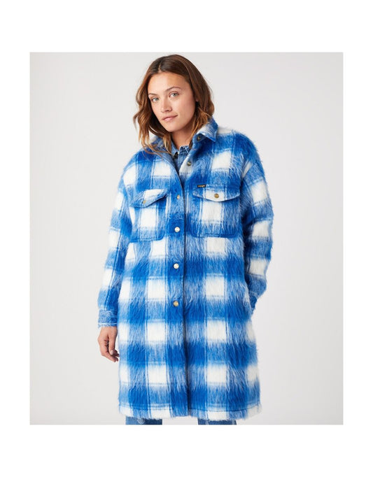 Wrangler Blue Checkered Coat