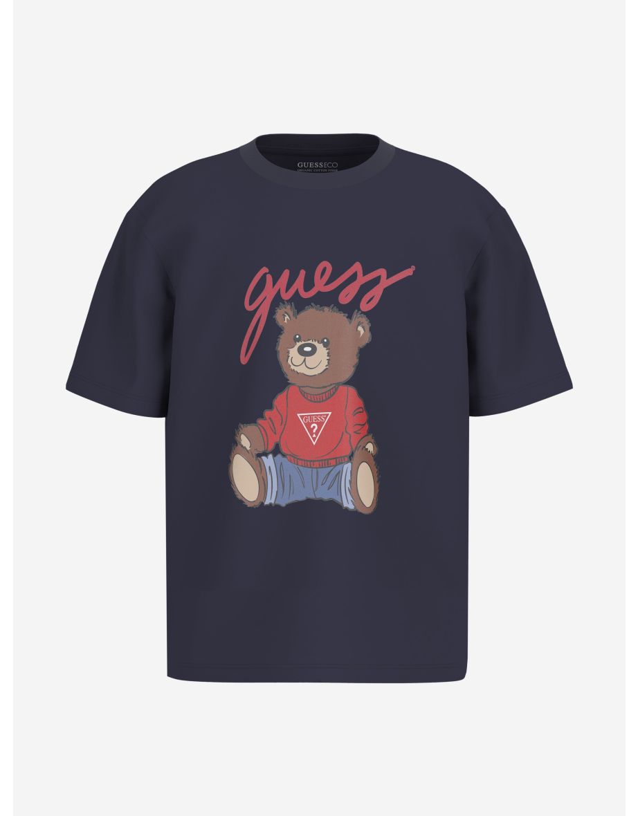 Camiseta osito azul marino para niños