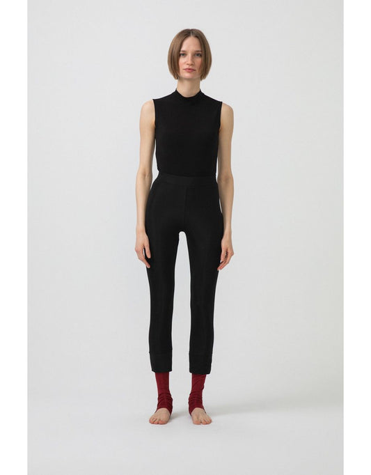 Traje de banho justo com bloco de cores