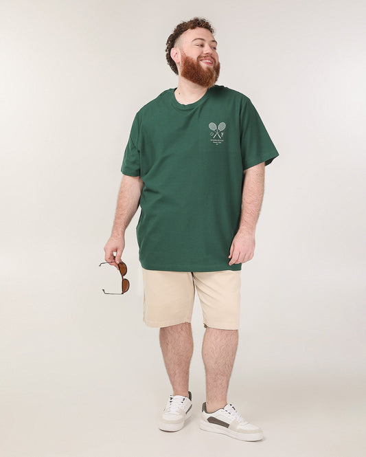 Shorts masculinos Plus Size Straight Fit Chino com bolsos em Bege | Pool Jeans