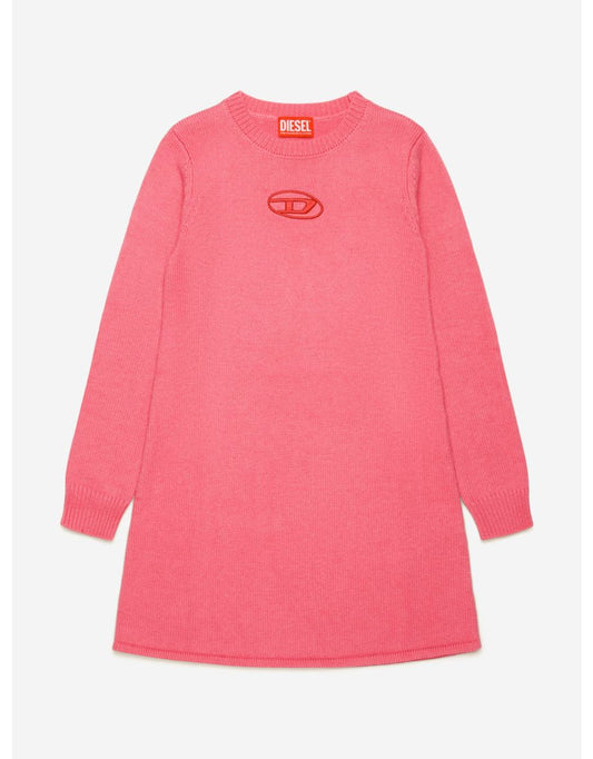 Diesel Girls' Oval D Sweater Dress in rosa