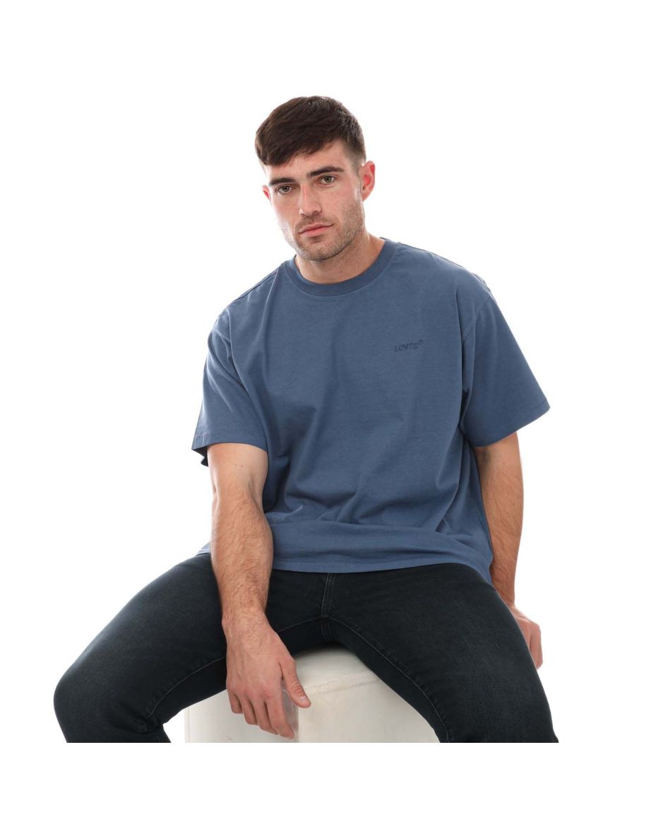 Camiseta Levi's Red Tab Logo Vintage Azul para hombre