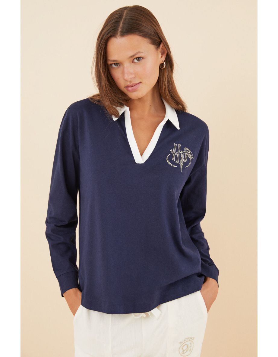 Polo Harry Potter Azul Marino 100% Algodón
