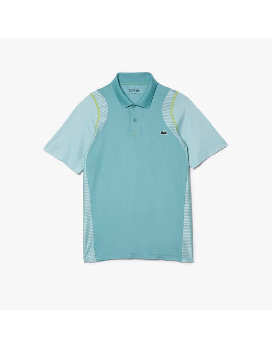Camisa polo masculina Lacoste Tennis feita de poliéster reciclado
