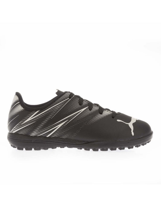 Botas de fútbol Puma Attacanto Turf para niño, color negro