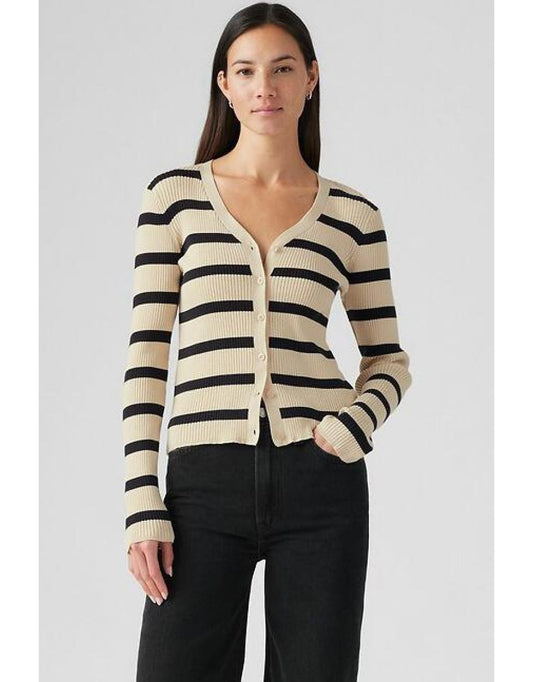 Cardigan Tulipano con scollo a V in morbida maglia di cotone