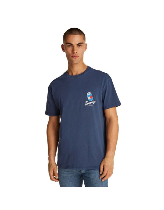 Men's Tommy Hilfiger Plus Size Blue Graphic Back T-Shirt