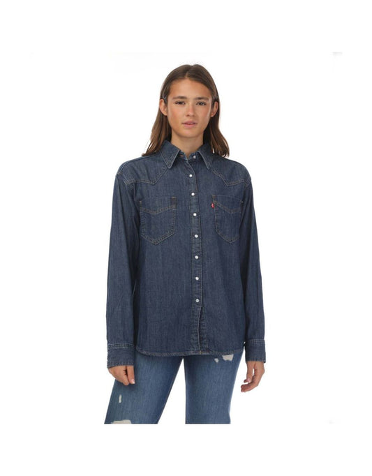 Camicia Levi's Donovan Western da donna in blu