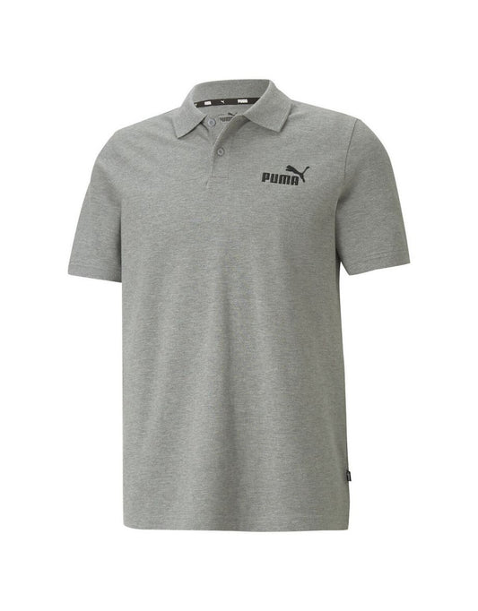 Camisa polo de algodão com estampa de logotipo e mangas curtas