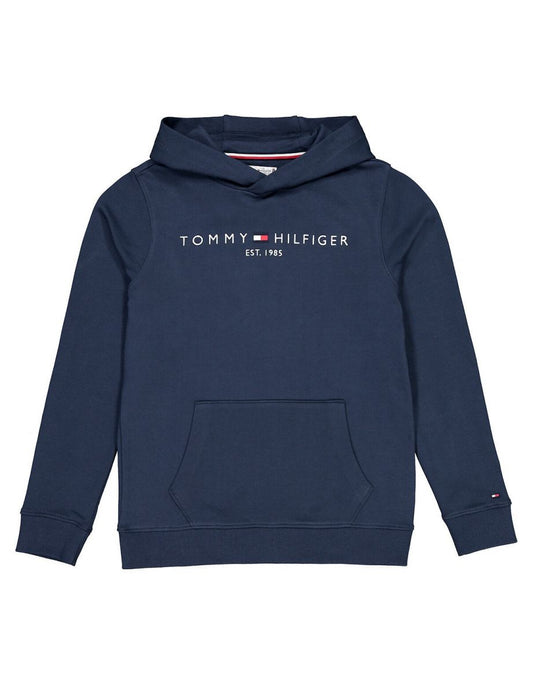 Sudadera con capucha de algodón con logotipo bordado