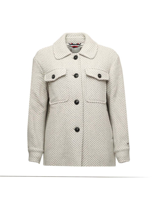 Tommy Hilfiger - Giacca da donna grigia a spina di pesce