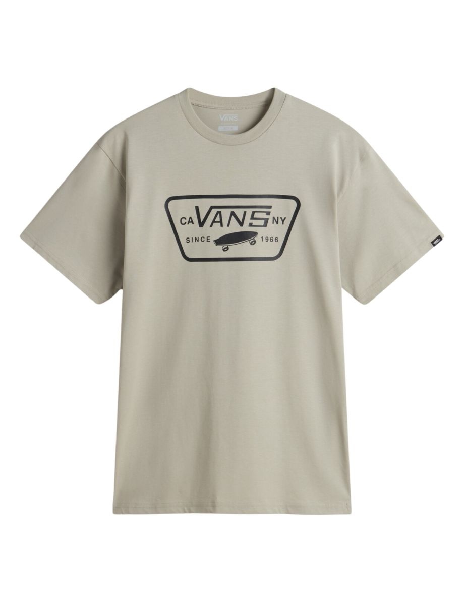 Maglietta Vans a manica corta e girocollo in cotone casual da uomo con patch integrale
