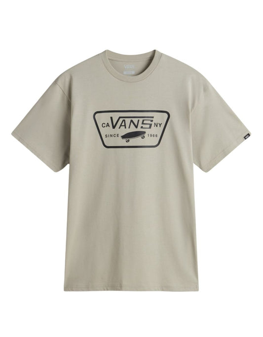 Maglietta Vans a manica corta e girocollo in cotone casual da uomo con patch integrale