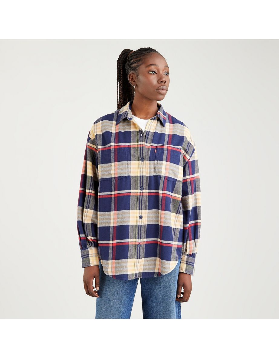 Camicia a quadri in misto cotone