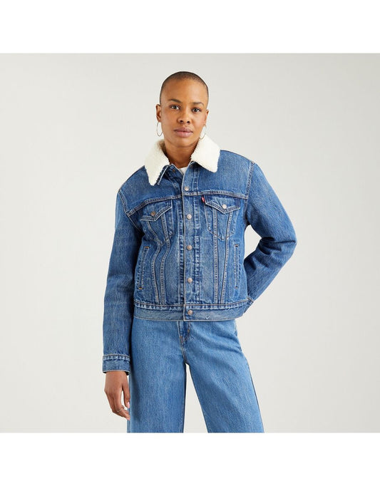 Giacca di jeans corta reversibile