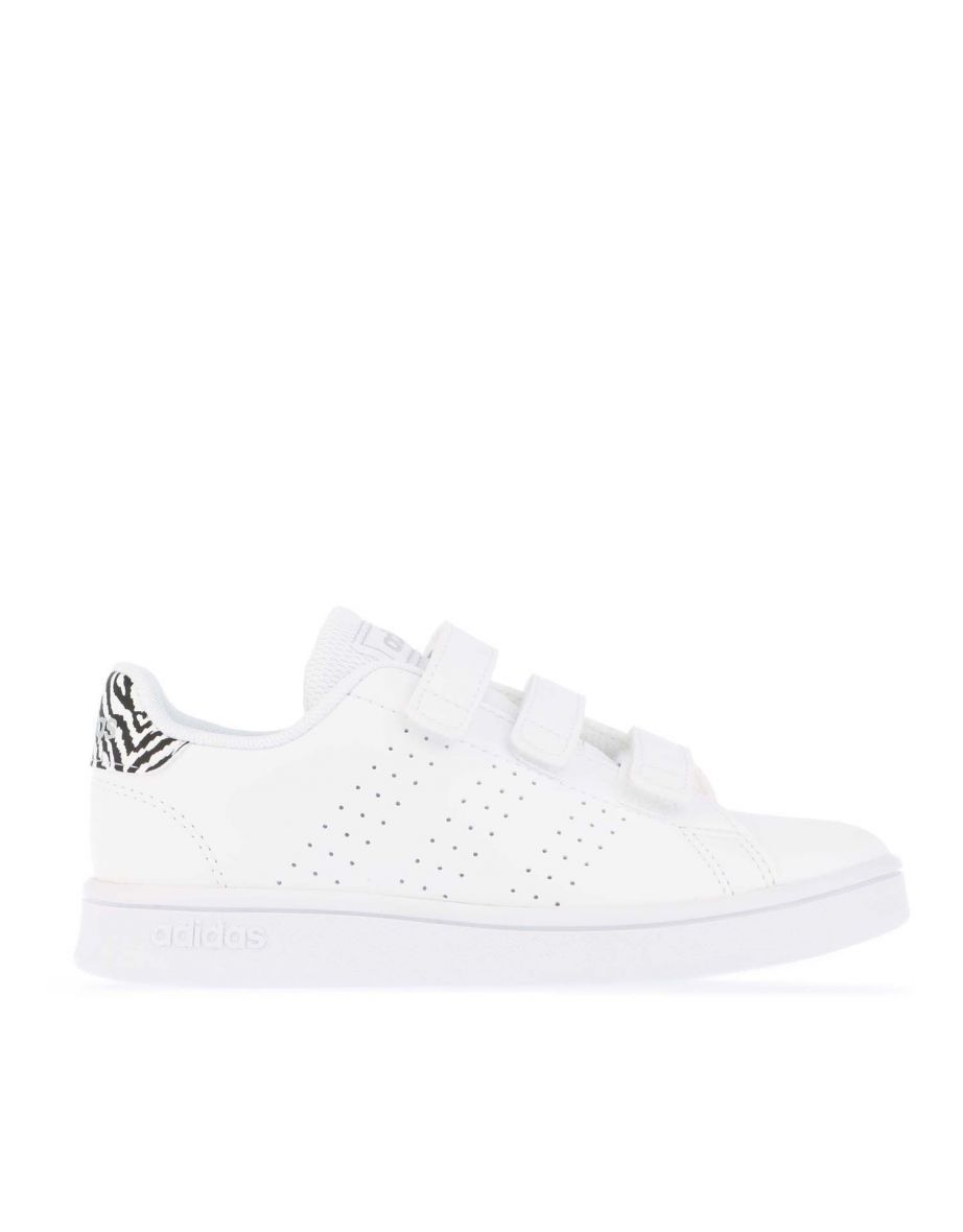 Zapatillas infantiles Adidas Advantage de niño en blanco