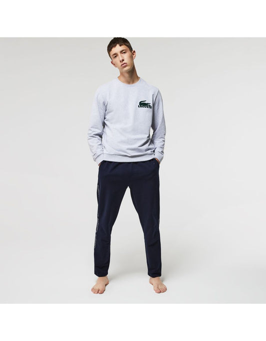 Calça de moletom Lacoste azul de lã para homens