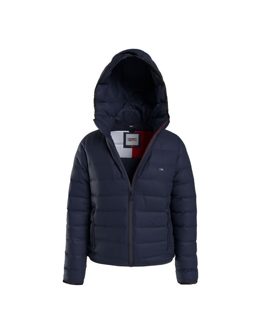 Giacca Puffer corta imbottita con cappuccio per la mezza stagione