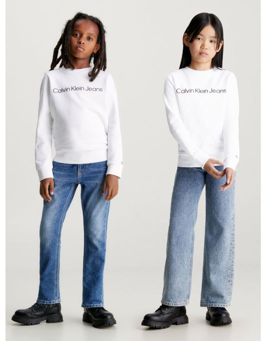 Moletom infantil com logotipo branco