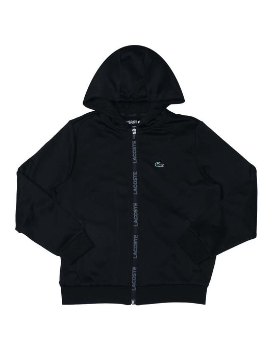 Boy's Lacoste Infant Zip Hoodie in Black