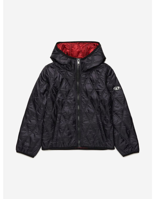 Diesel Bambini Giacca trapuntata nera