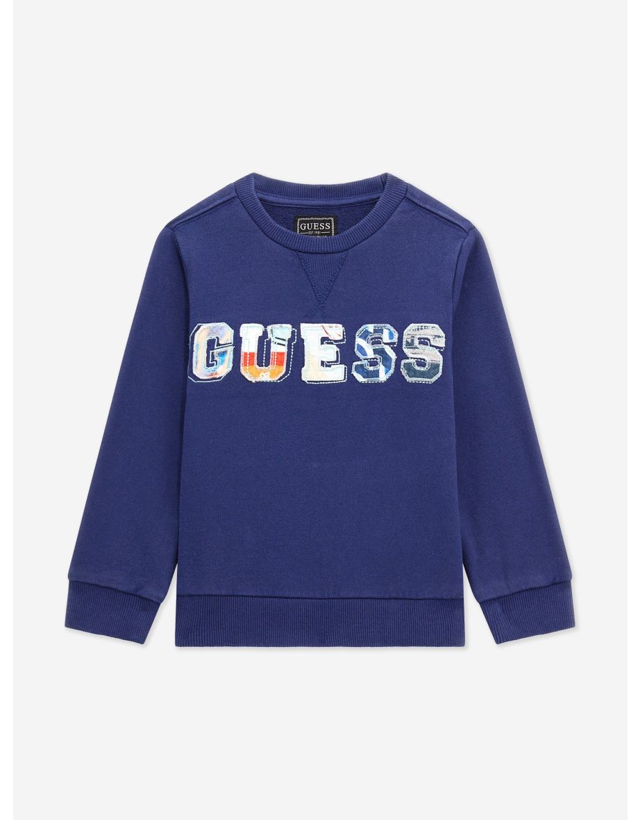 Felpa con logo blu da bambino