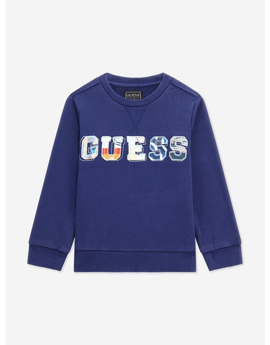 Felpa con logo blu da bambino