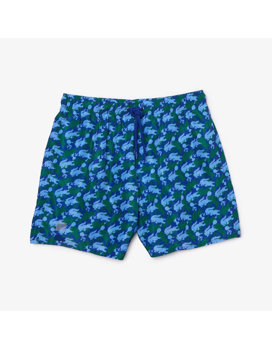 Calção de banho masculino Lacoste x Minecraft em várias cores