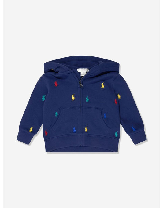 Top con zip da bambino da ragazzo con il logo della Marina