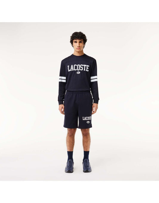 Pantaloncini Lacoste Regular Fit Printed Jogger da uomo in blu