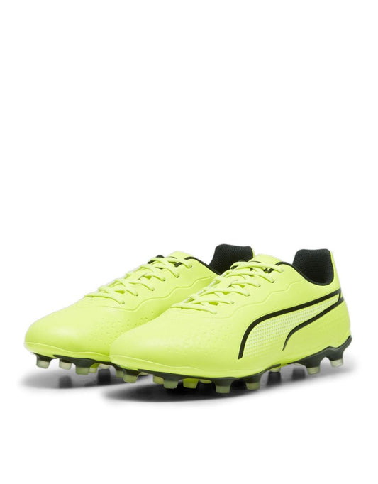 Scarpe da calcio Puma King Match MG da uomo in verde