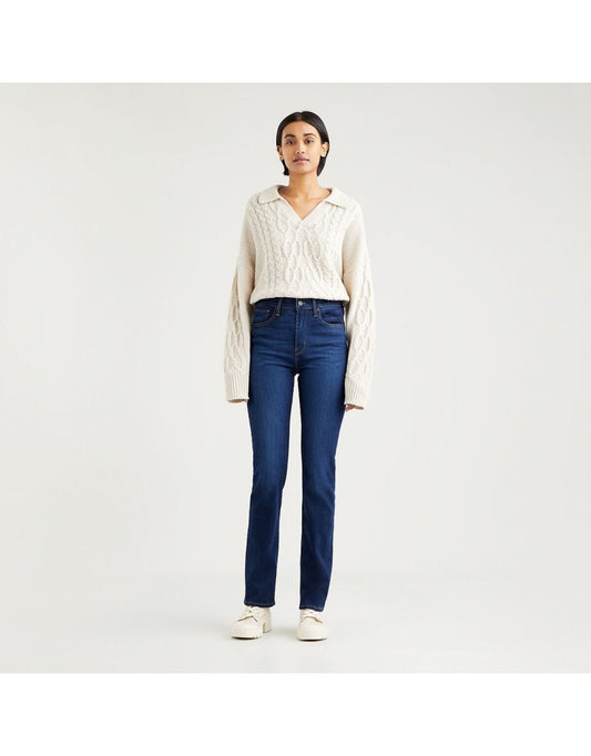 724 Jeans dritti a vita alta