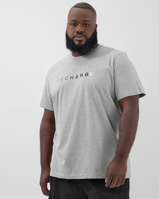 Camiseta Hombre Tallas Grandes Recarga Gris | Allman By Riachuelo