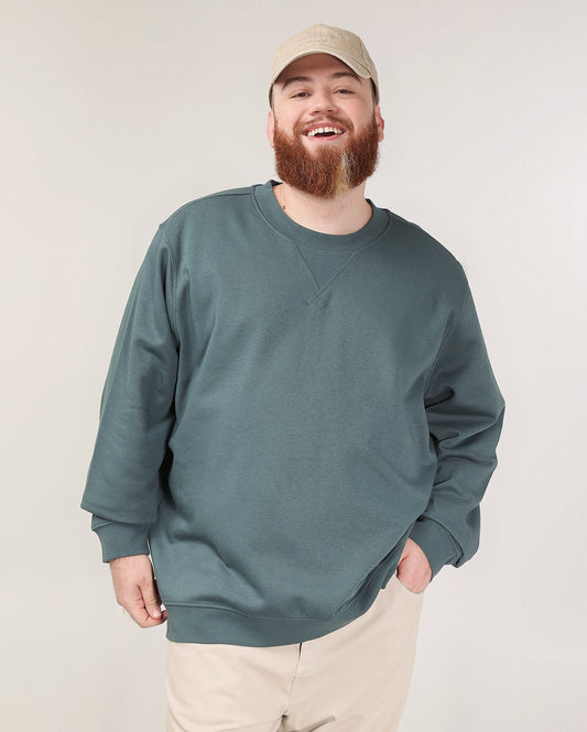 Moletom masculino plus size azul fechado Original Plus by Riachuelo