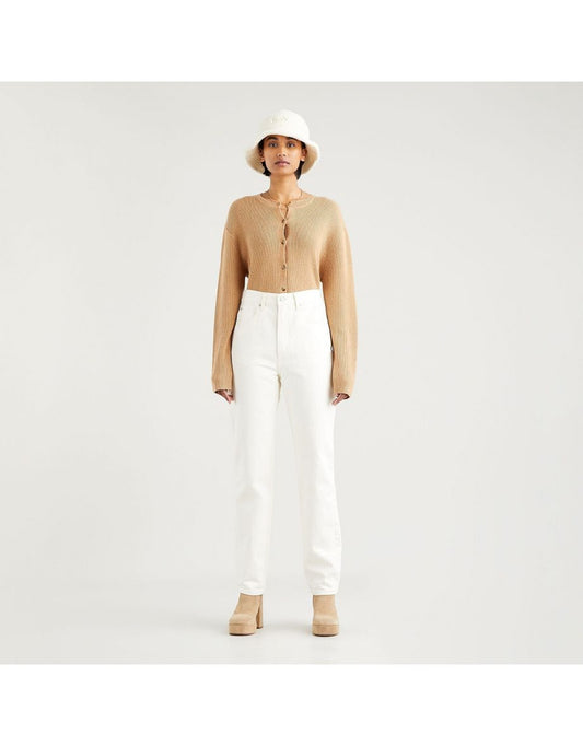 Jeans dritti slim a vita alta anni '70