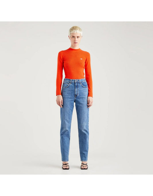 Jeans dritti a vita alta anni 70
