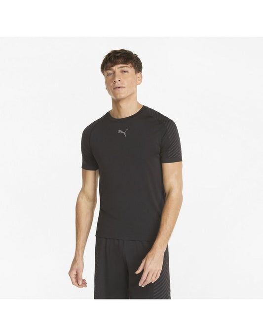 Camiseta de ginástica esportiva com estampa de logotipo