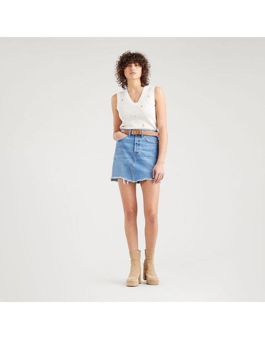 HR Decon Iconic Boyfriend Denim Mini Skirt
