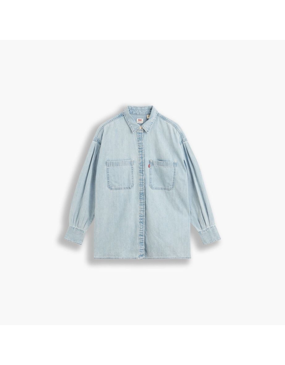 Camicia lunga in cotone dal taglio regolare