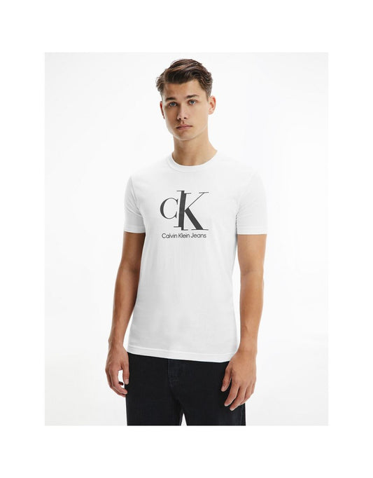 Camiseta com gola rulê de algodão emendada