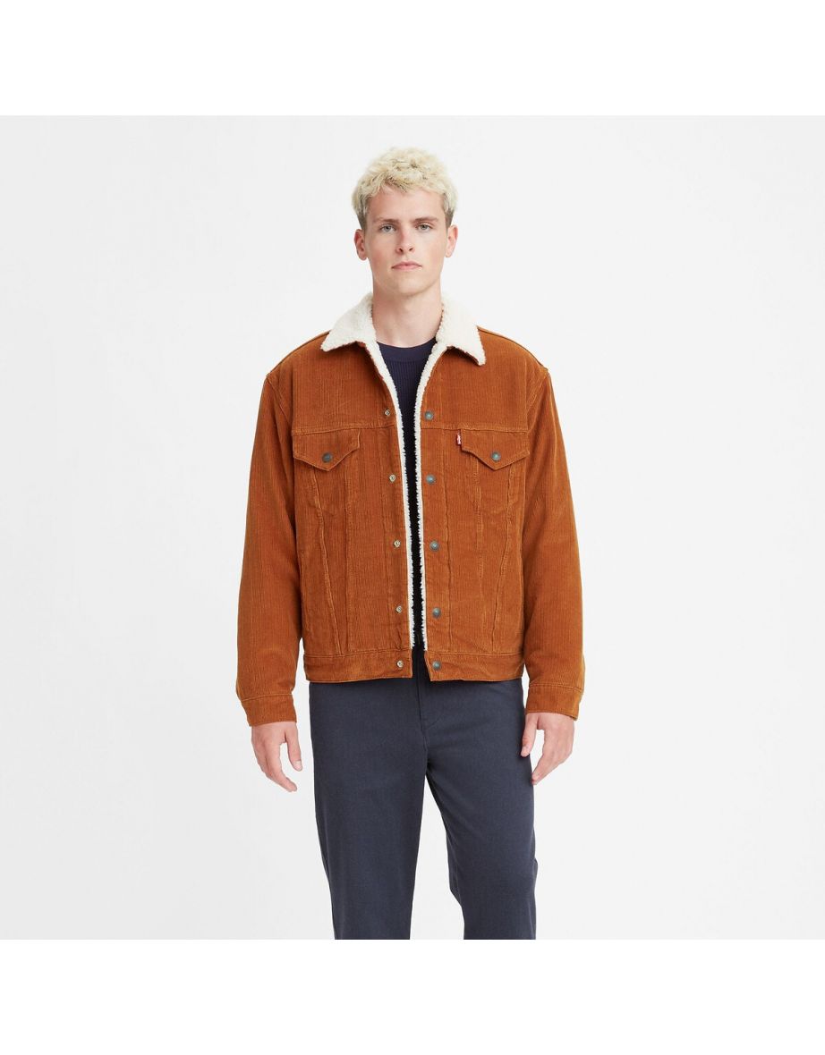 Chaqueta de pana con forro de sherpa